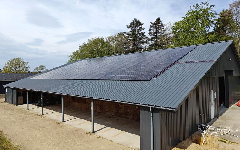 Solcelleanlæg hos Trehøje Golfklub