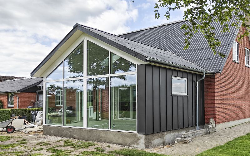 Tilbygning/udestue i Hodsager
